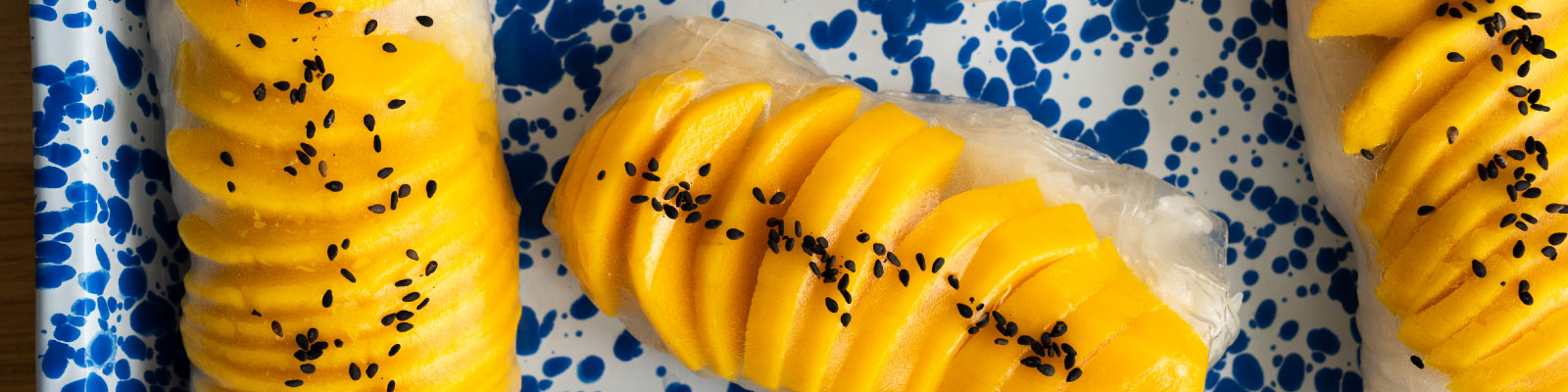 Mango Sticky Rice Salad Rolls