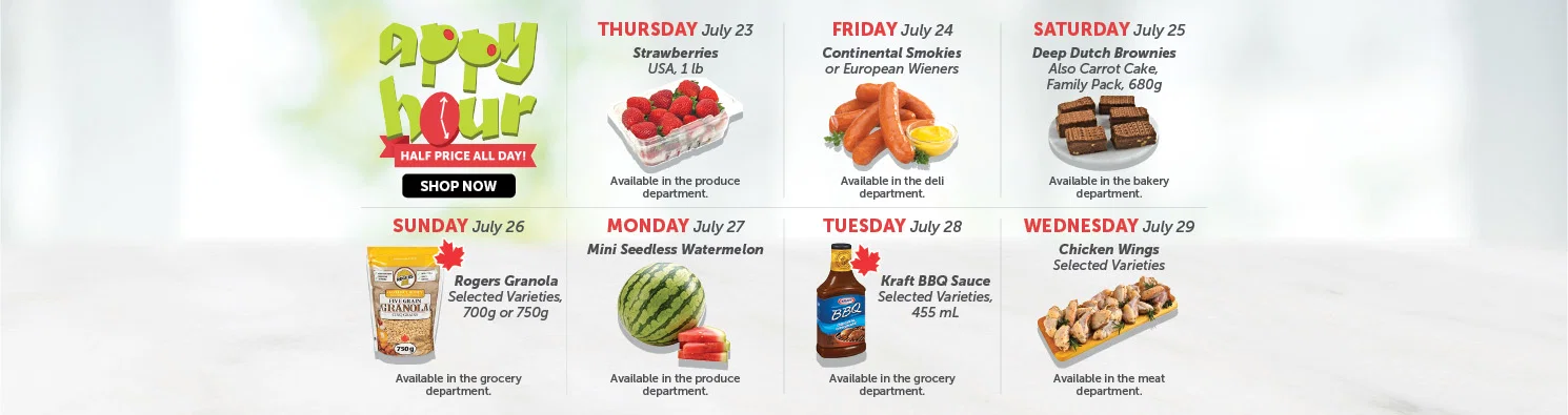 Today's Appy Hour Special – Half Price All Day!