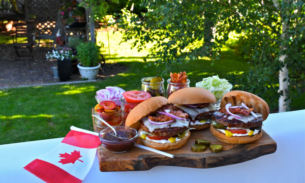 Canada Day Cheeseburger Buffet