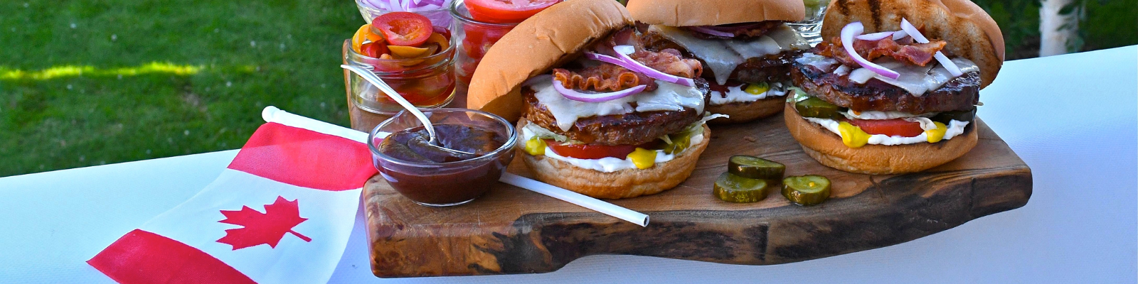 Canada Day Cheeseburger Buffet