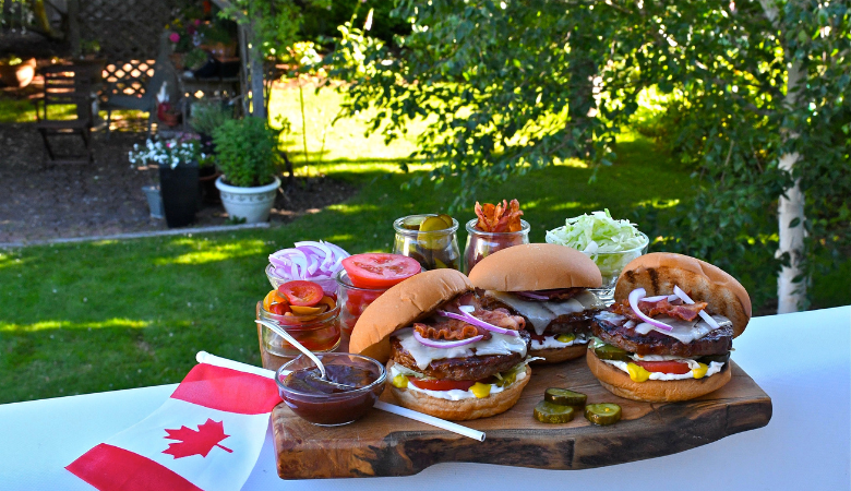 Canada Day Cheeseburger Buffet