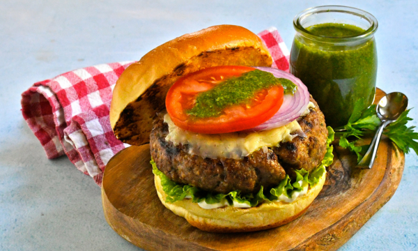 Chimichurri Beef Burgers