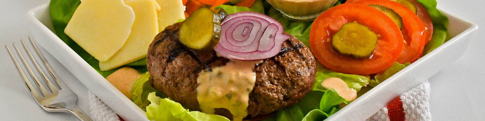 Summer Grilled Burger Salad