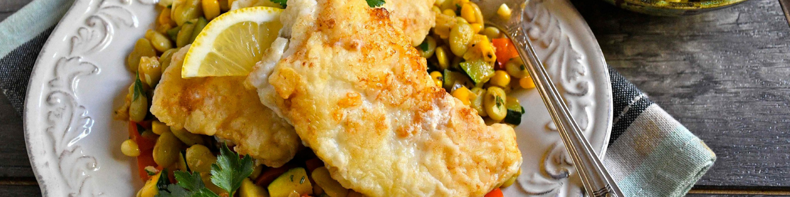 B.C. Cod Fillets with Summer Succotash