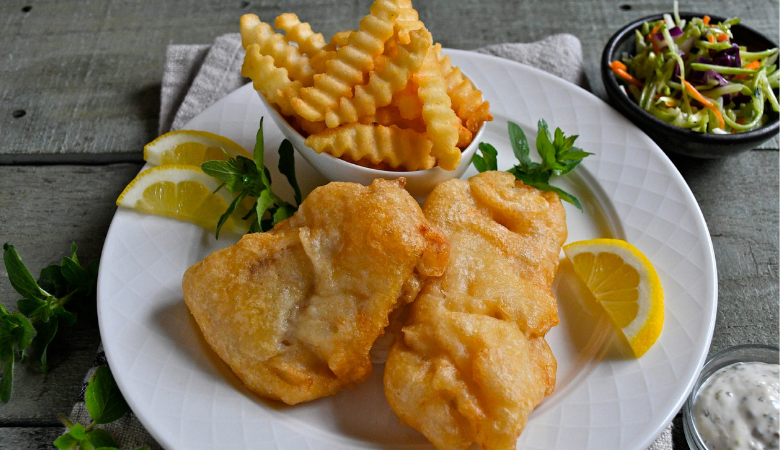 B.C. Cod in Island Beer Batter for 2