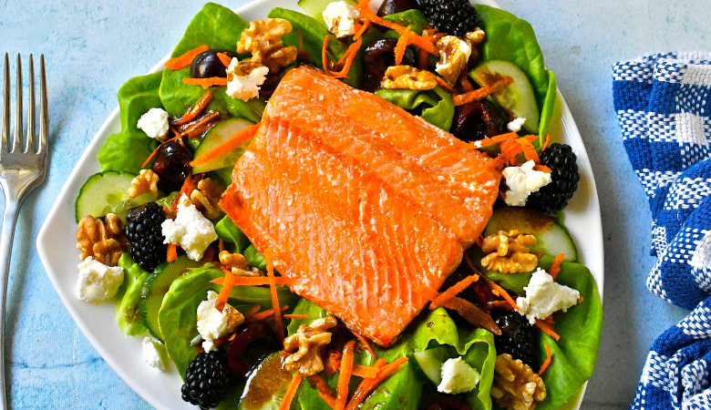 BC Salmon Summer Salad 