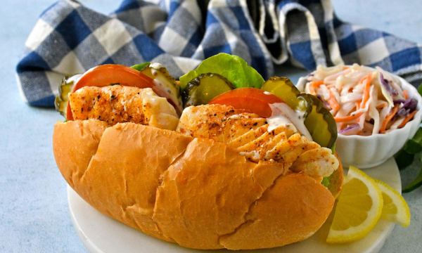 Halibut Po-Boys