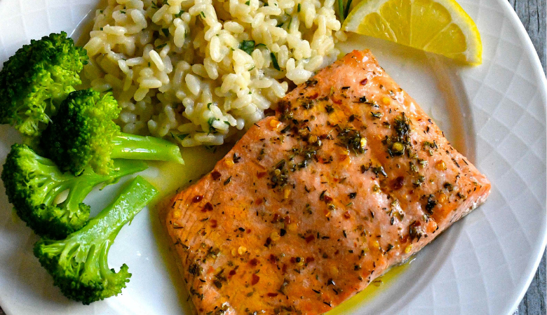 Italian-style Lemon Olive Oil Roasted Steelhead