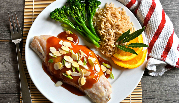 Rockfish with Sweet and Sour Sauce and Almonds