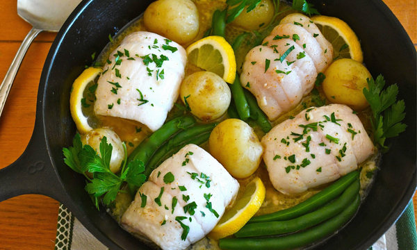 Skillet BBQ Sole for Two