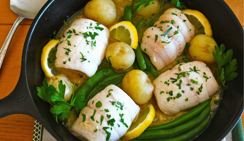 Skillet BBQ Sole for Two