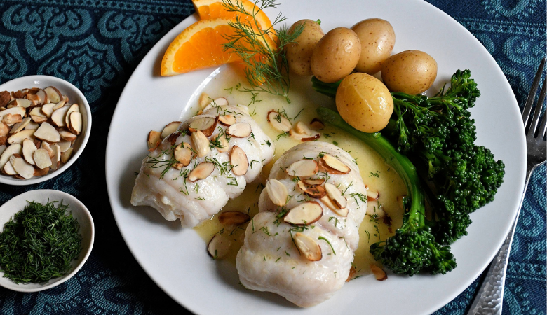 Sole Almandine with Orange and Dill