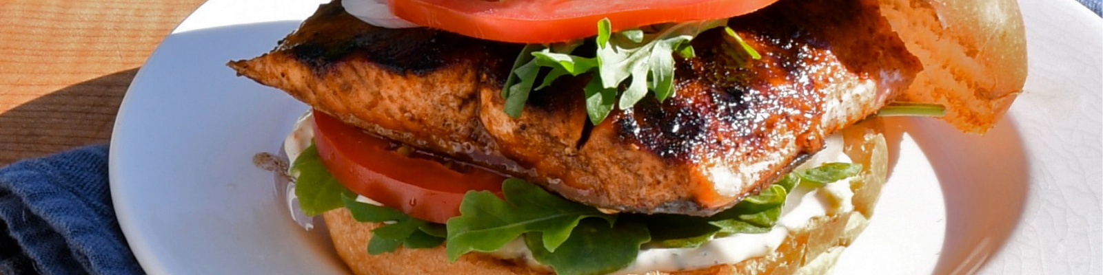 Spiced and Charred B.C. Salmon Burgers 