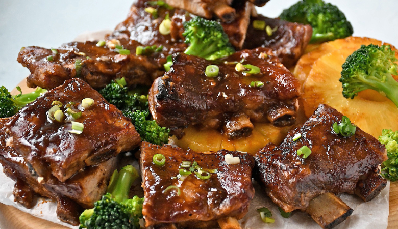 Hawaiian-style Tender Baked Side Ribs