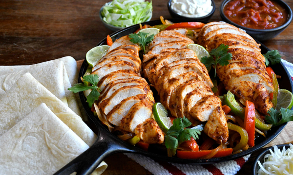 Family-style Chicken Fajitas