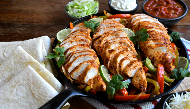 Family-style Chicken Fajitas