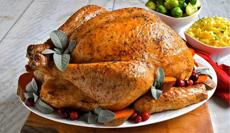 Olive Oil-basted Roast Turkey with Italian Seasoning