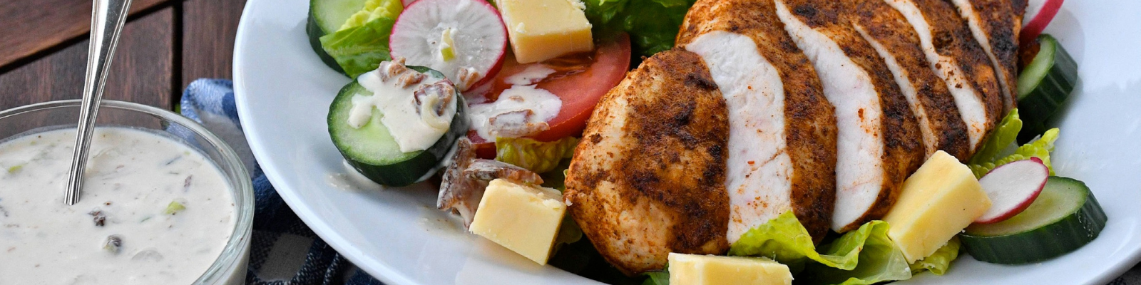 Summer Grilled Chicken Chef Salad 