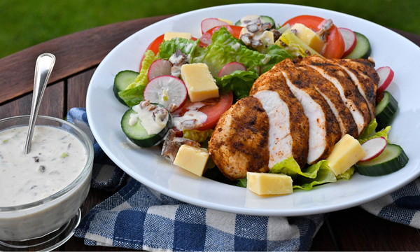 Summer Grilled Chicken Chef Salad 