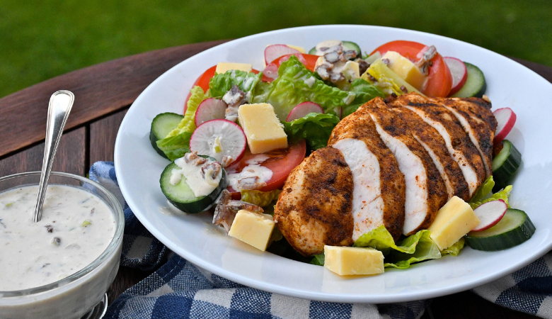 Summer Grilled Chicken Chef Salad 