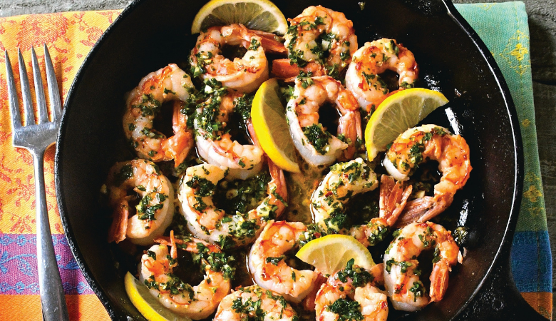 Argentine Prawns with Chimichurri 