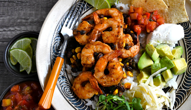 Prawn Burrito Bowls 