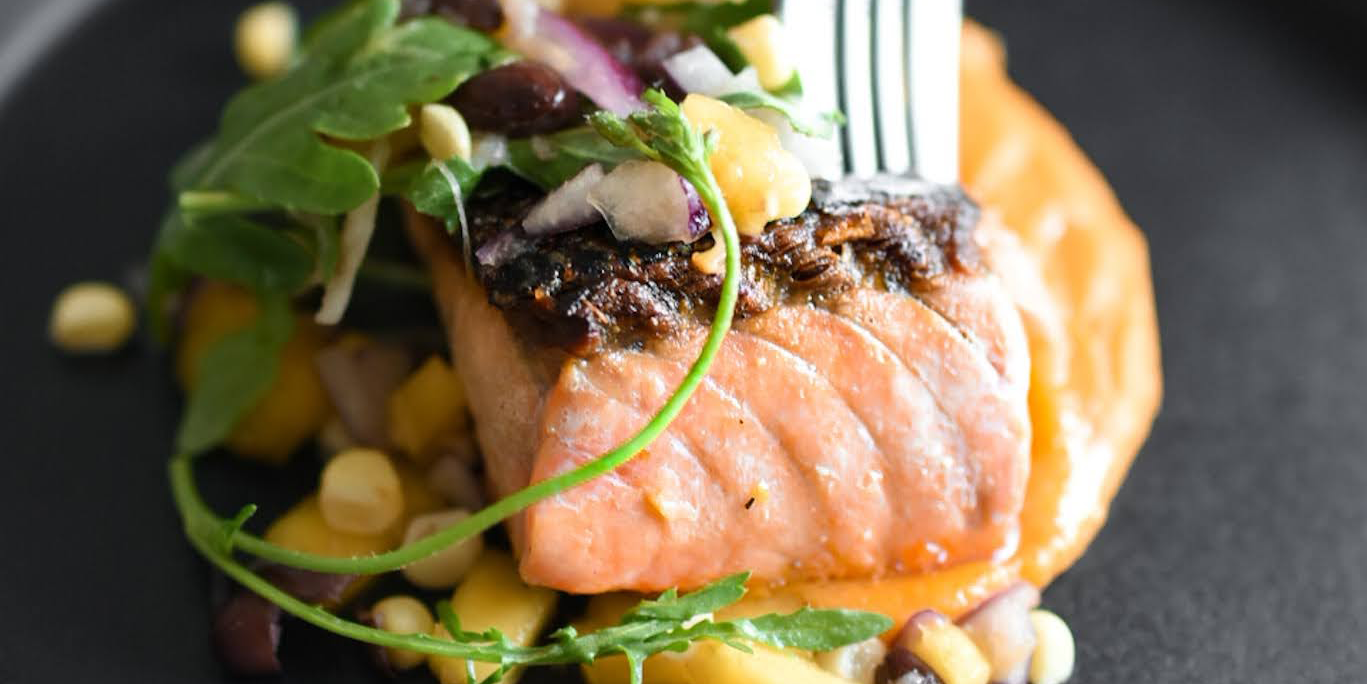 Urban Fare's Salmon with Mango Salad