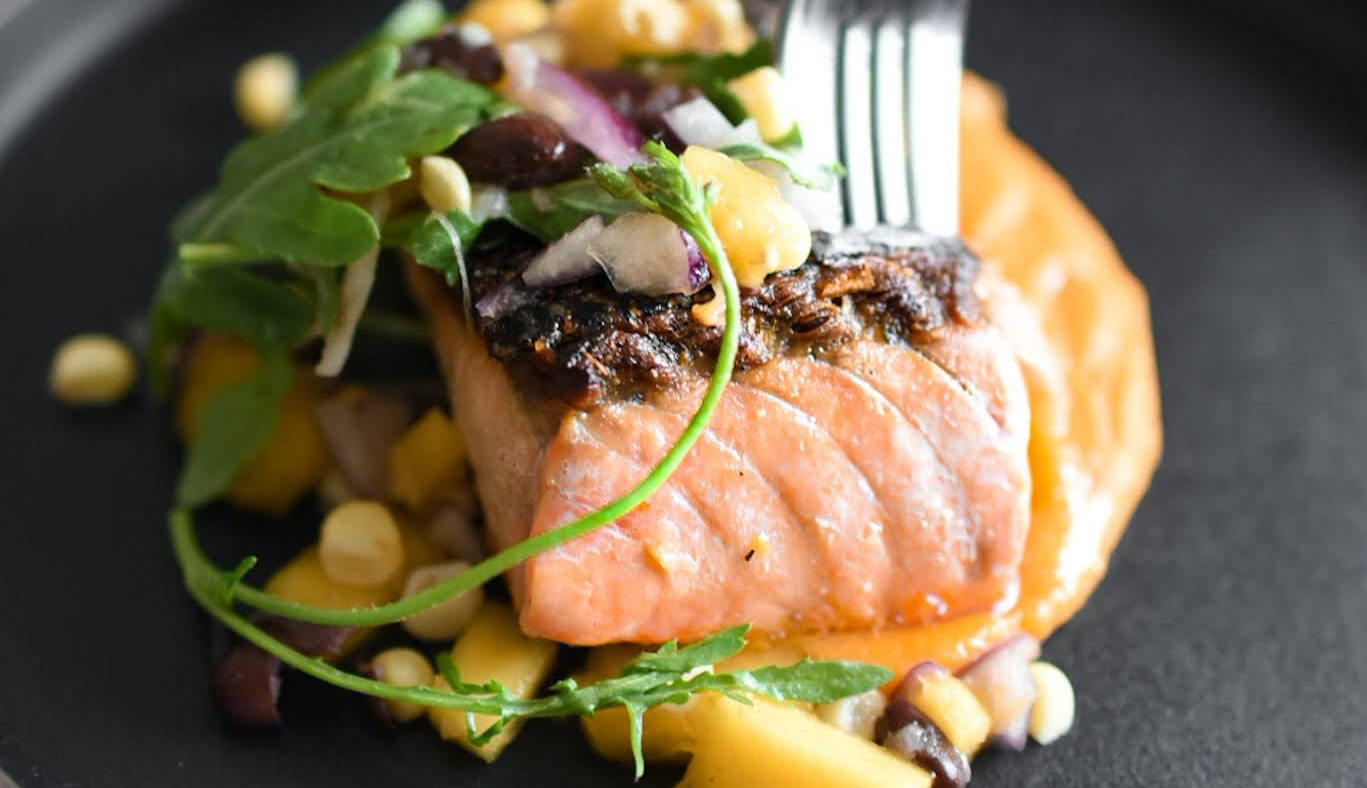 Urban Fare's Salmon with Mango Salad