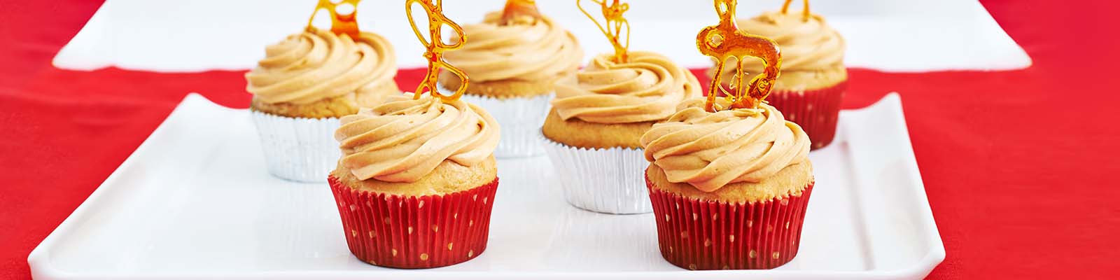 Gingerbread Caramel Cupcakes