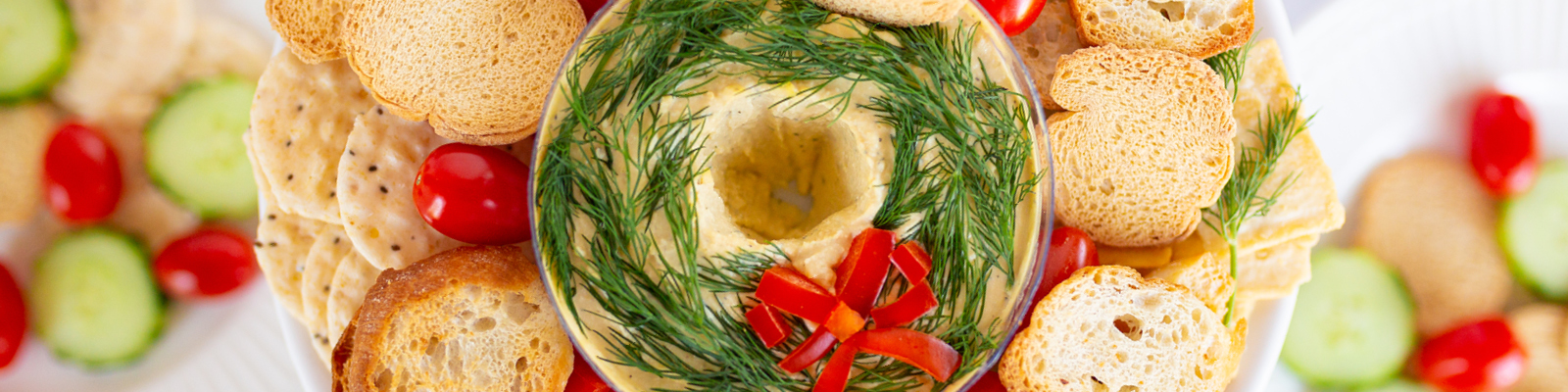 Hummus Wreath