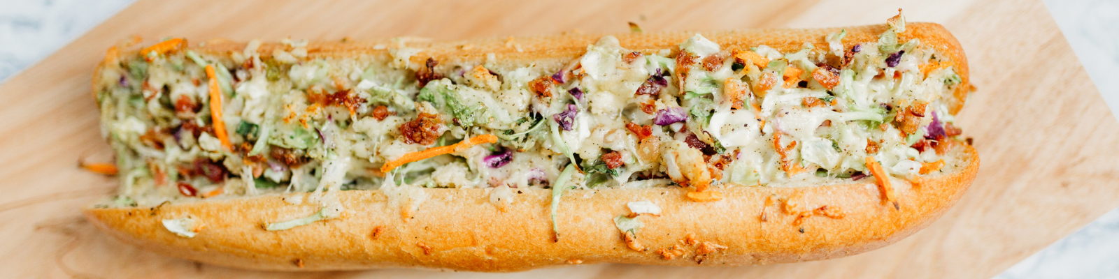 Smoked Gouda and Bacon Stuffed Baguette
