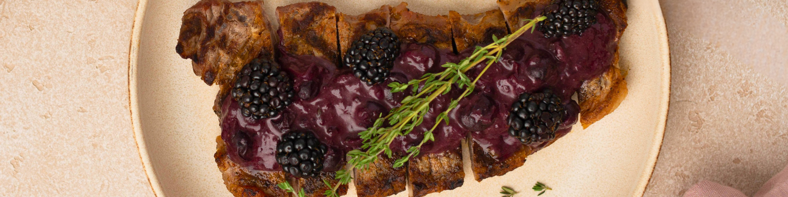 Steak with Berry Sauce
