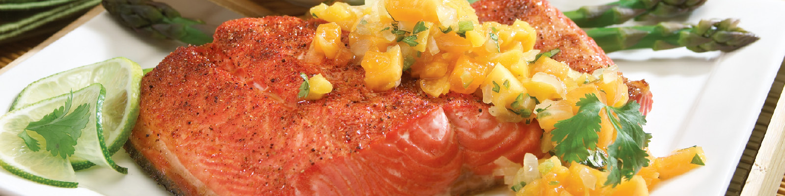 Salmon with Peach Salsa