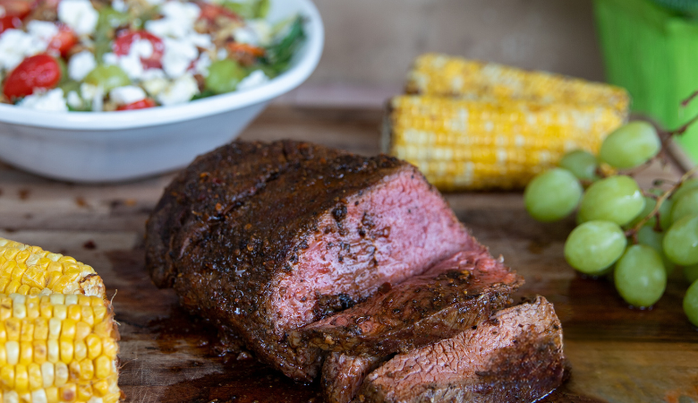 Cajun-Rubbed Sirloin with Cowgirl Salad