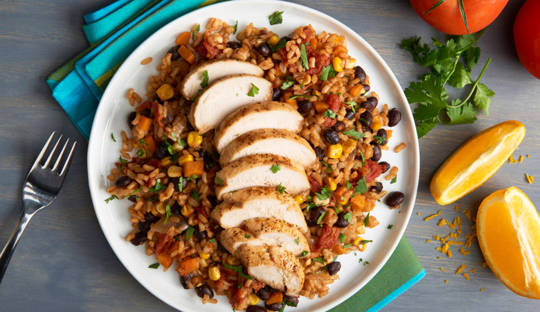 Chipotle Chicken with Black Bean Rice
