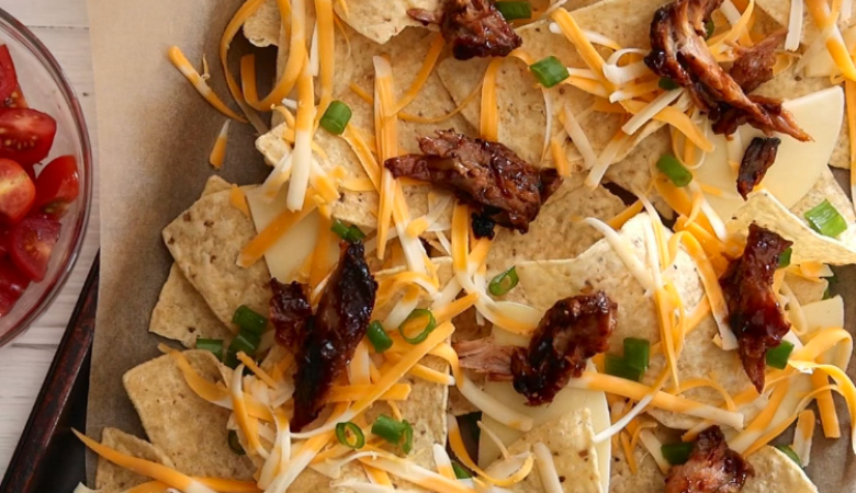 Maple Bacon BBQ Nachos
