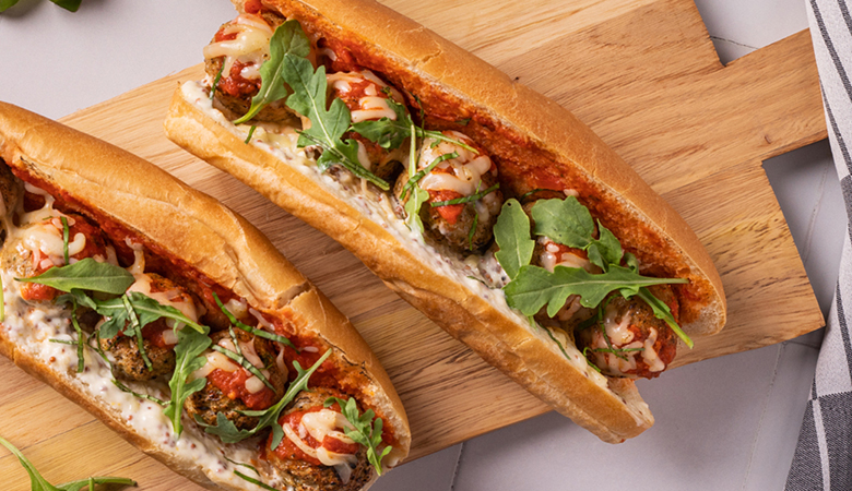 Parmesan Chicken Meatball Sub