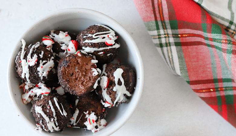 Peppermint Fudge Truffles