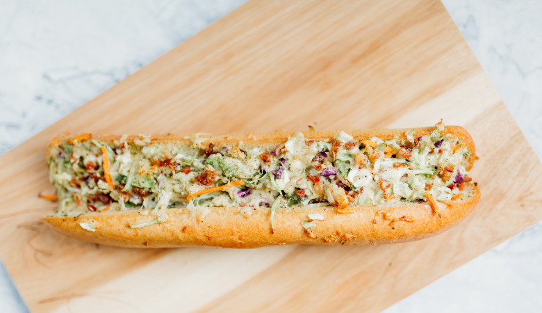 Smoked Gouda and Bacon Stuffed Baguette