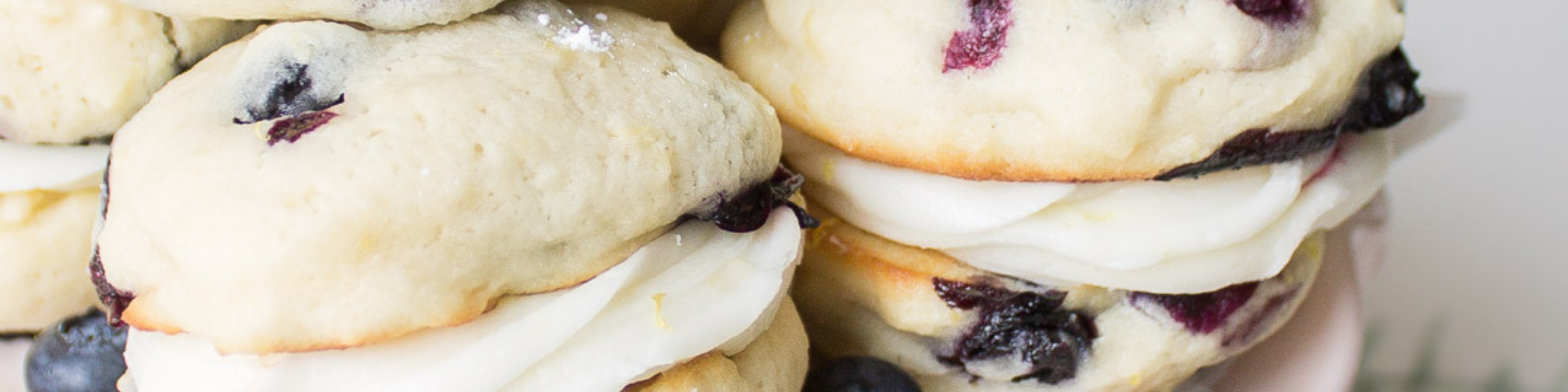 Blueberry Lemon Sandwich Cookies