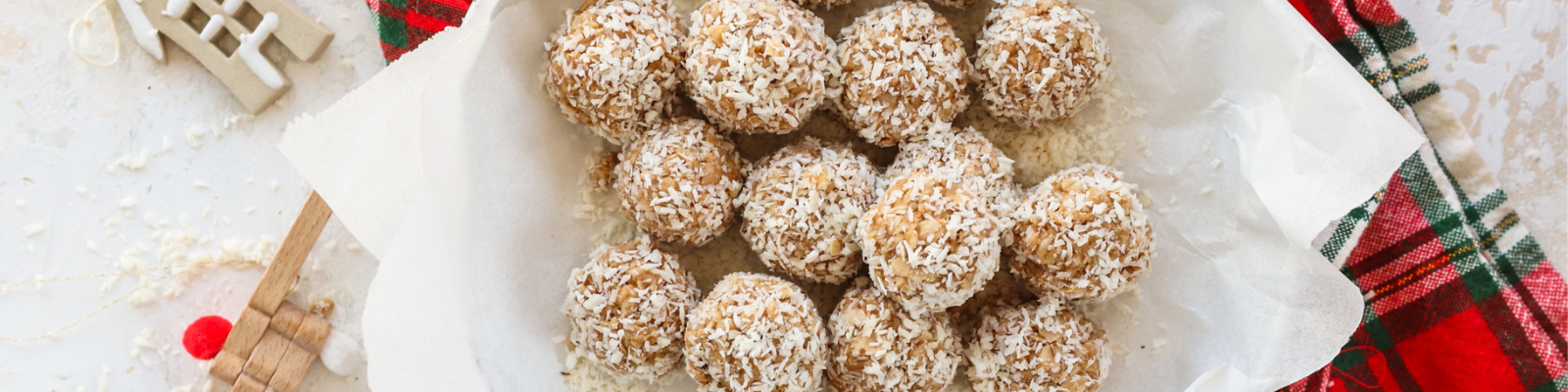 Peanut Butter Snowball Energy Bites