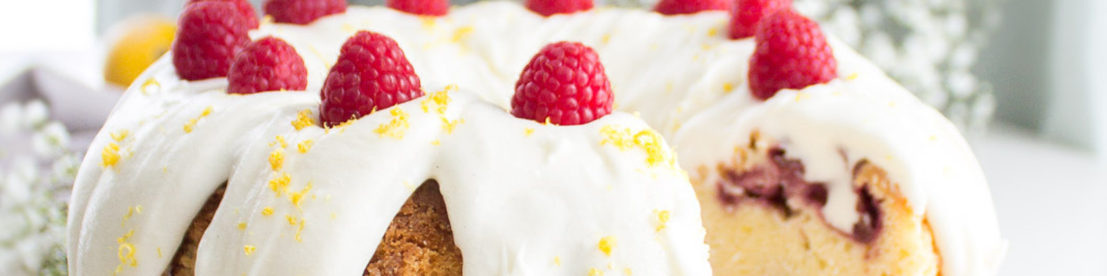 Lemon Raspberry Bundt Cake
