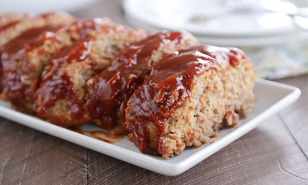 Barbecued Onion Meat Loaves