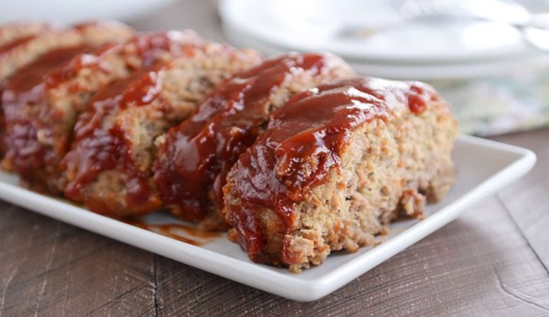 Barbecued Onion Meat Loaves