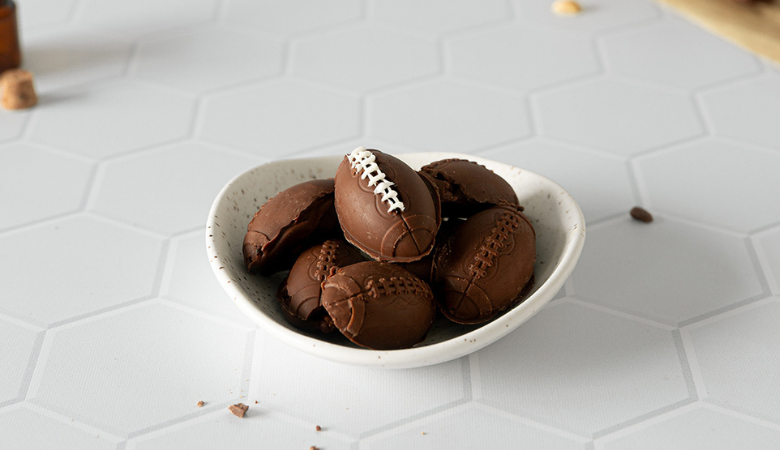 Rice Crispy Football Bites