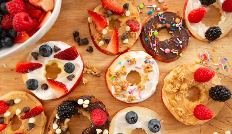 No Bake Apple Doughnuts