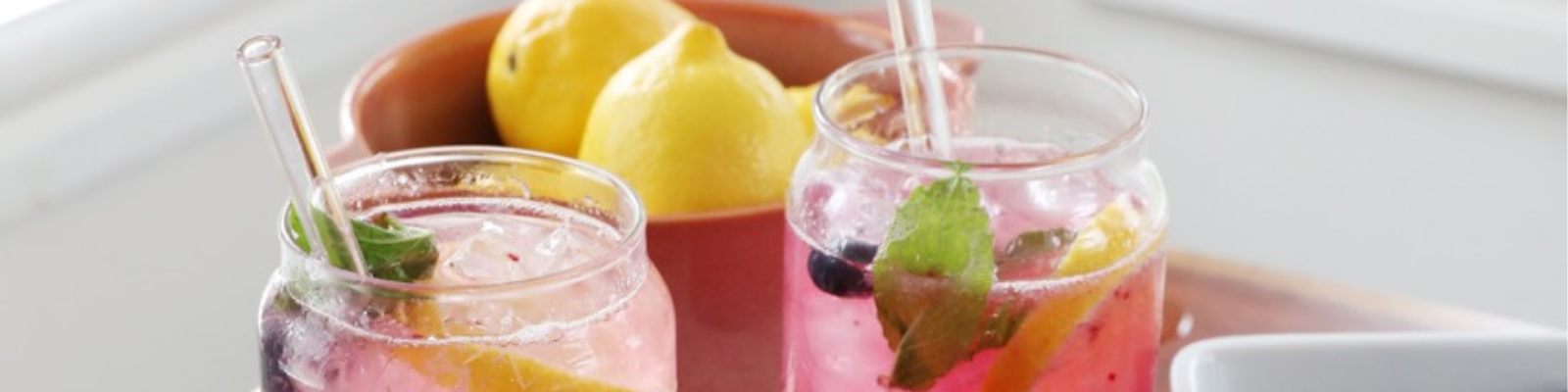Sparkling Blueberry Mint Lemonade