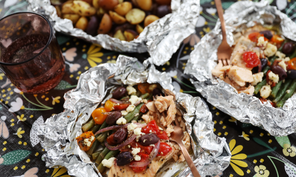 Mediterranean Salmon Foil Packets