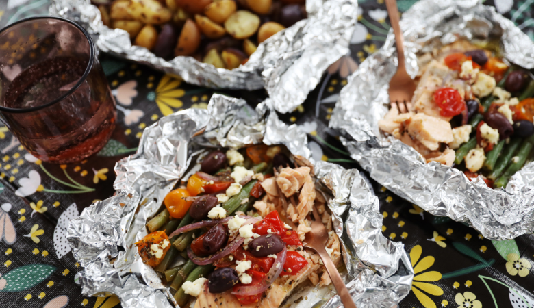 Mediterranean Salmon Foil Packets