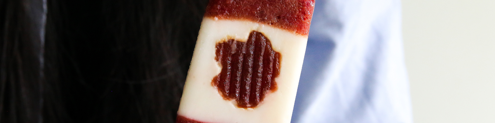 Cherry and Vanilla Yogurt Popsicles